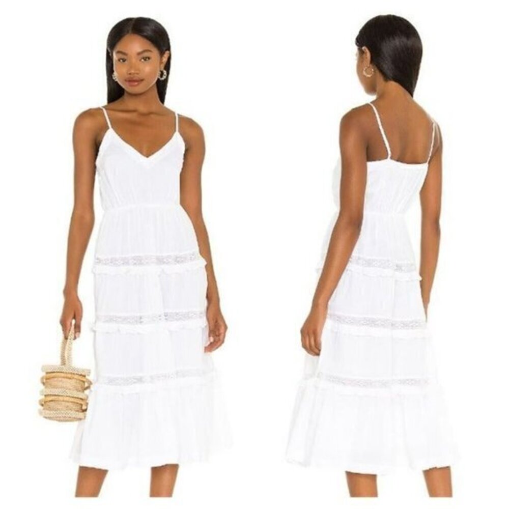Tularosa Matt Midi Dress - White